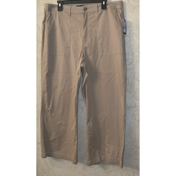 Nautica Jeans Wide Leg Khaki Pants - Picture 1 of 5